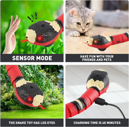 Smart Sensing Cat Toy Snake